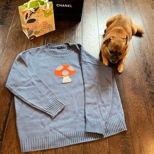 SHEIN mushroom sweater size small